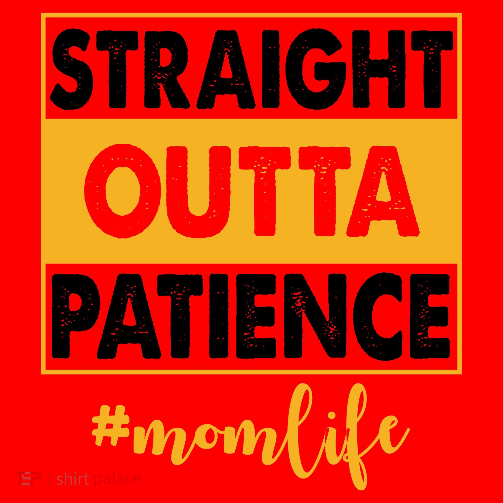 Straight Outta Patience Mom Life Funny Santa Hat