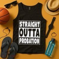 Straight Outta Probation Tank Top thumb 4