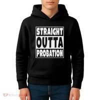 Straight Outta Probation Kids Hoodie thumb 4