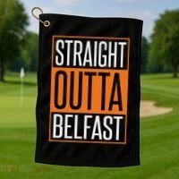 Straight Outta Preschool Pre School Graduation Funny Cool Golf Towel thumb 1