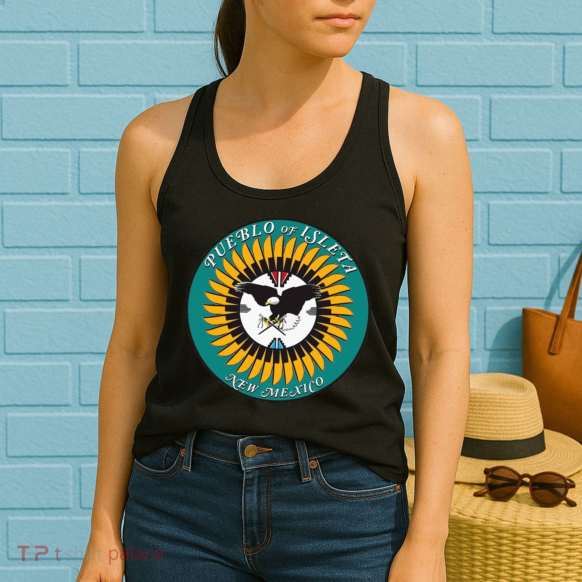 Seal Of Pueblo Of Isleta Indian Reservation Women's Tank Top