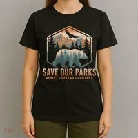 Save Our Parks Resist National Park Protect Alt Us Parks T-Shirt thumb 4
