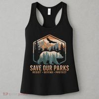 Save Our Parks Resist National Park Protect Alt Us Parks Women's Tank Top thumb 3
