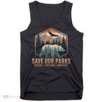 Save Our Parks Resist National Park Protect Alt Us Parks Tank Top thumb 0