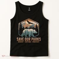 Save Our Parks Resist National Park Protect Alt Us Parks Tank Top thumb 2