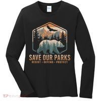 Save Our Parks Resist National Park Protect Alt Us Parks Women's Long Sleeve Shirt thumb 0