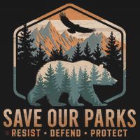 Save Our Parks Resist National Park Protect Alt Us Parks Kids Sweatshirt thumb 2