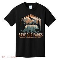 Save Our Parks Resist National Park Protect Alt Us Parks Kids T-Shirt thumb 0
