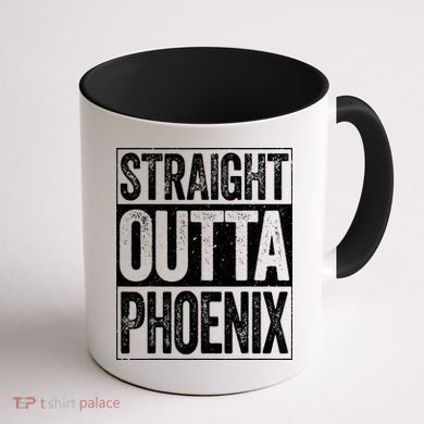Straight Outta Phoenix Arizona State Coffee Mug back
