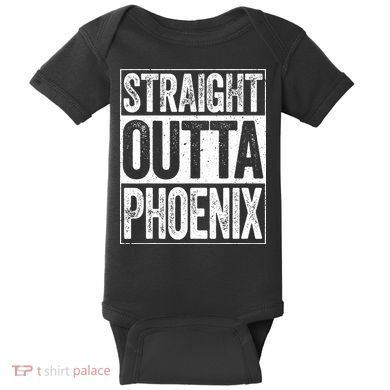 Straight Outta Phoenix Arizona State Baby Bodysuit