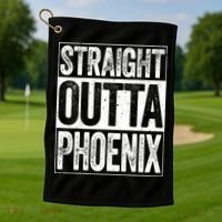 Straight Outta Phoenix Arizona State Golf Towel thumb 1