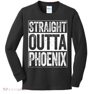 Straight Outta Phoenix Arizona State Kids Long Sleeve Shirt