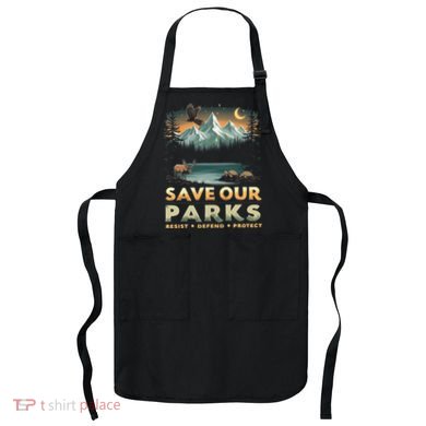 Save Our Parks Resist National Park Protect ALT US Retro Apron
