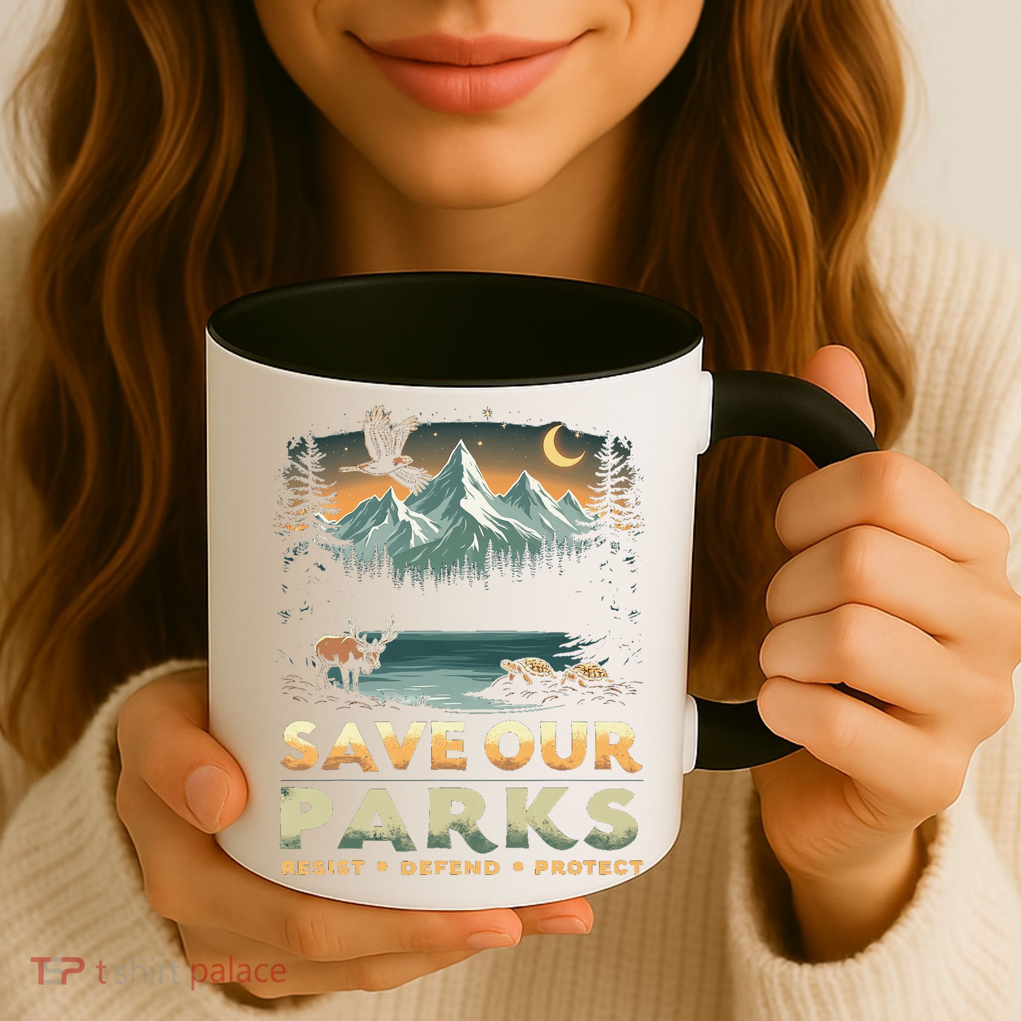 Save Our Parks Resist National Park Protect ALT US Retro Coffee Mug
