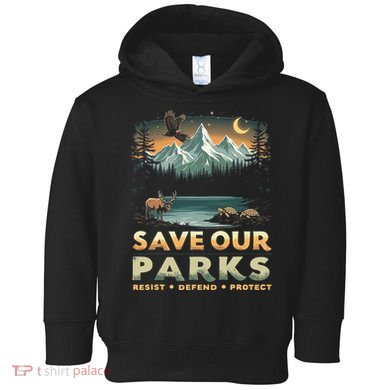 Save Our Parks Resist National Park Protect ALT US Retro Toddler Hoodie