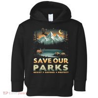 Save Our Parks Resist National Park Protect ALT US Retro Toddler Hoodie thumb 0