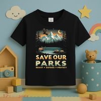 Save Our Parks Resist National Park Protect ALT US Retro Toddler T-Shirt thumb 3