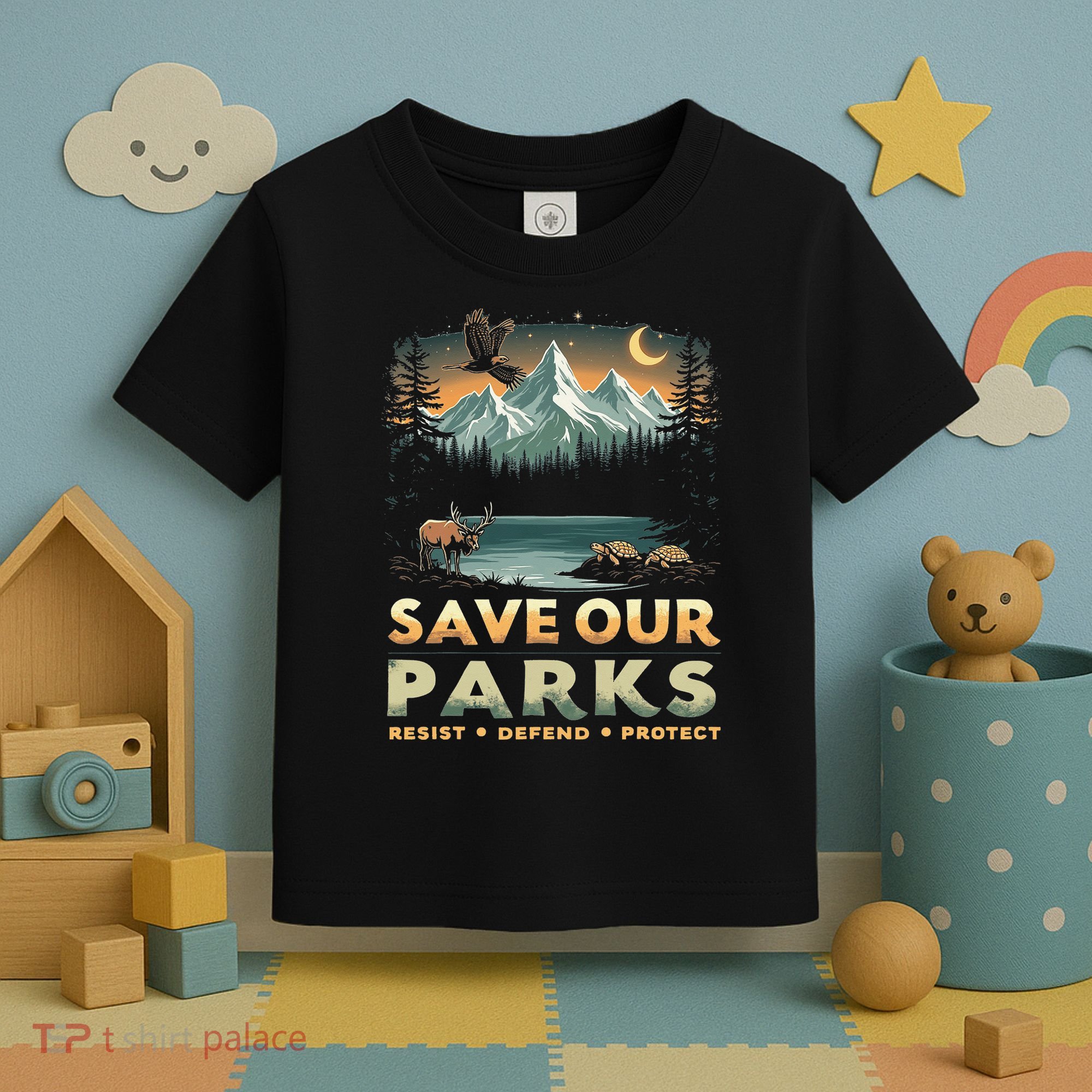Save Our Parks Resist National Park Protect ALT US Retro Toddler T-Shirt