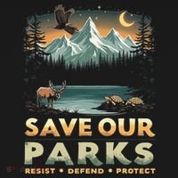Save Our Parks Resist National Park Protect ALT US Retro Visor thumb 3