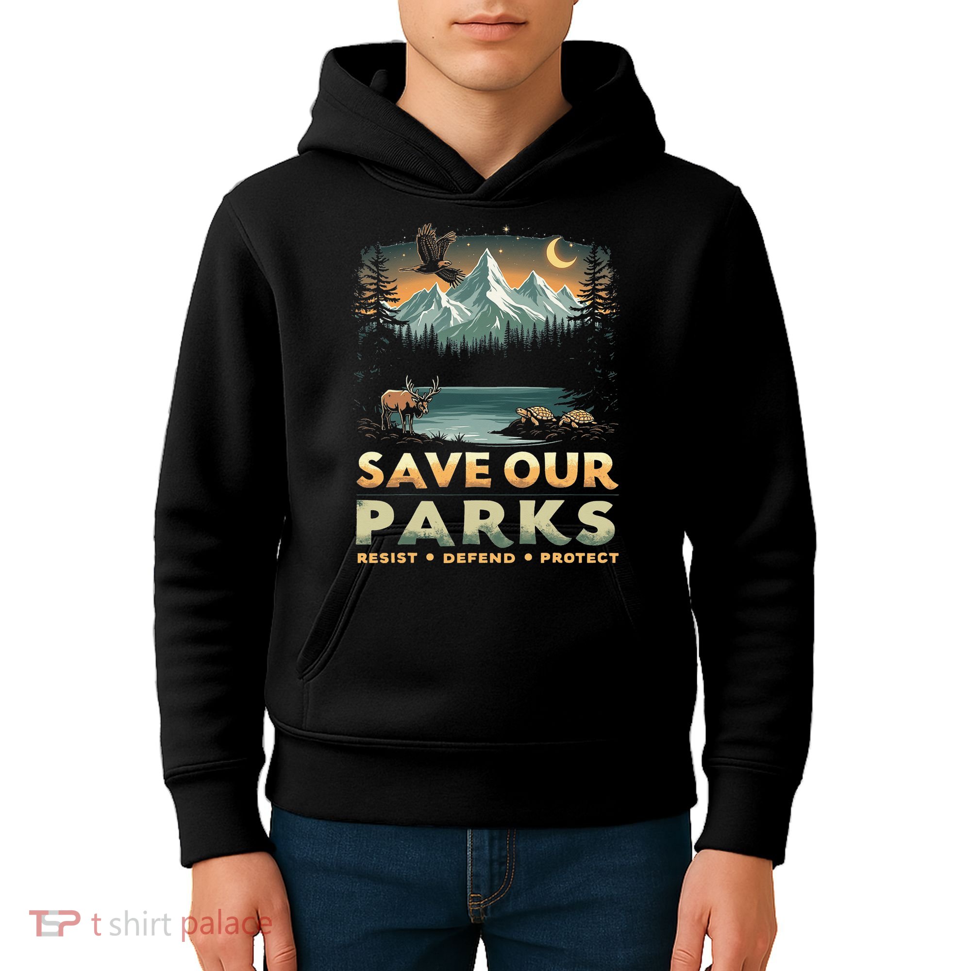Save Our Parks Resist National Park Protect ALT US Retro Kids Hoodie