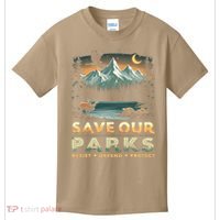 Save Our Parks Resist National Park Protect ALT US Retro Kids T-Shirt thumb 0