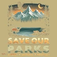 Save Our Parks Resist National Park Protect ALT US Retro Kids T-Shirt thumb 2