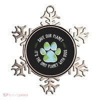 Save Our Planet It's The Only Planet With Dogs Earth Day Ornament thumb 0