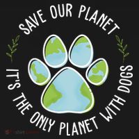 Save Our Planet It's The Only Planet With Dogs Earth Day Women's Tank Top thumb 5