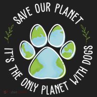 Save Our Planet It's The Only Planet With Dogs Earth Day Hat thumb 2
