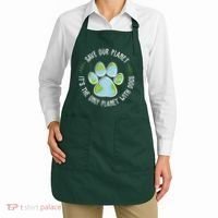 Save Our Planet It's The Only Planet With Dogs Earth Day Apron thumb 2