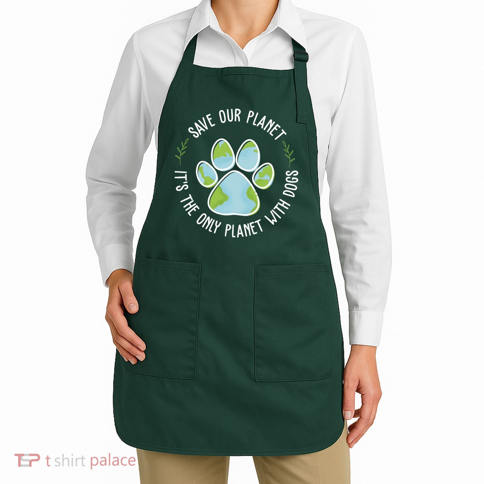 Save Our Planet It's The Only Planet With Dogs Earth Day Apron