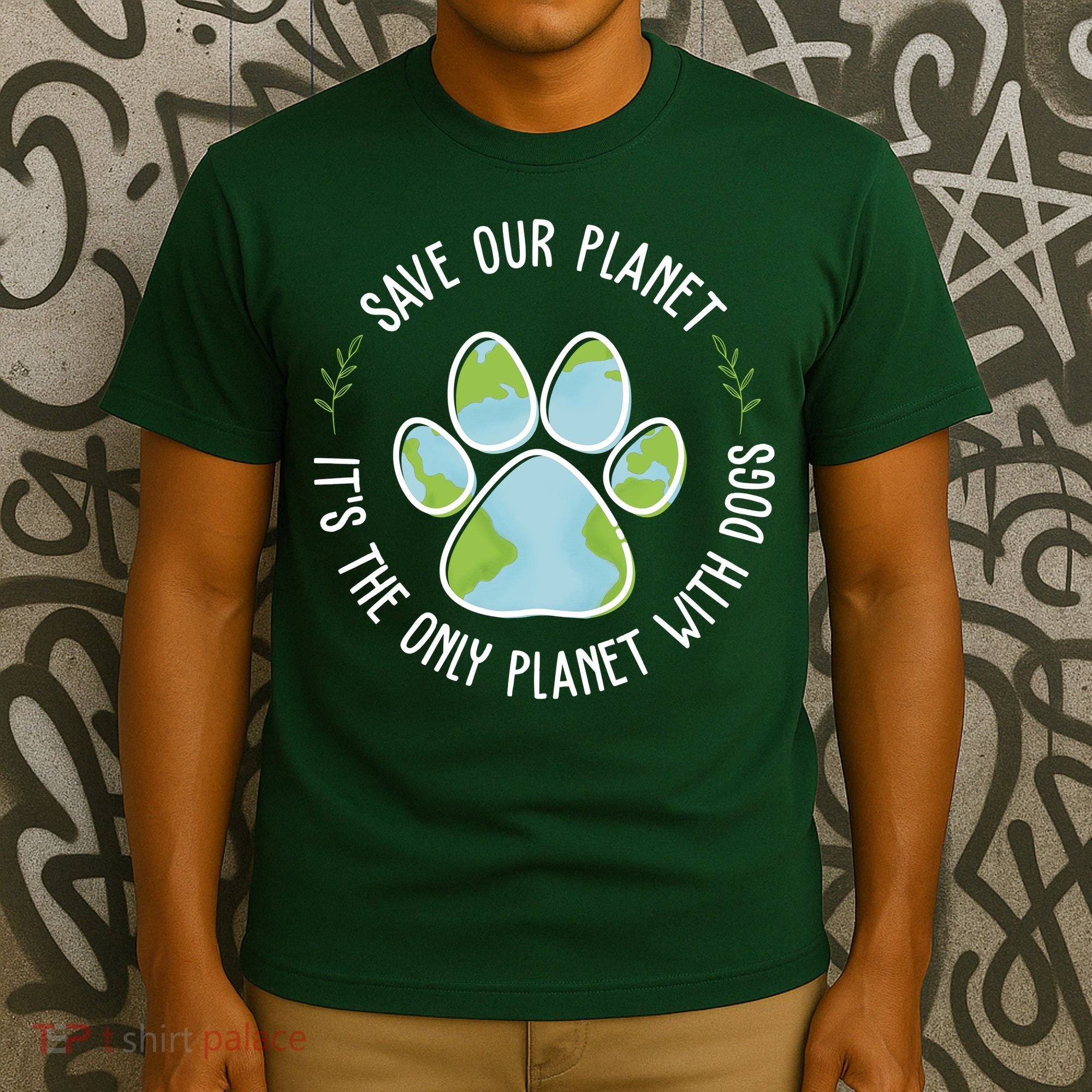 Save Our Planet It's The Only Planet With Dogs Earth Day T-Shirt