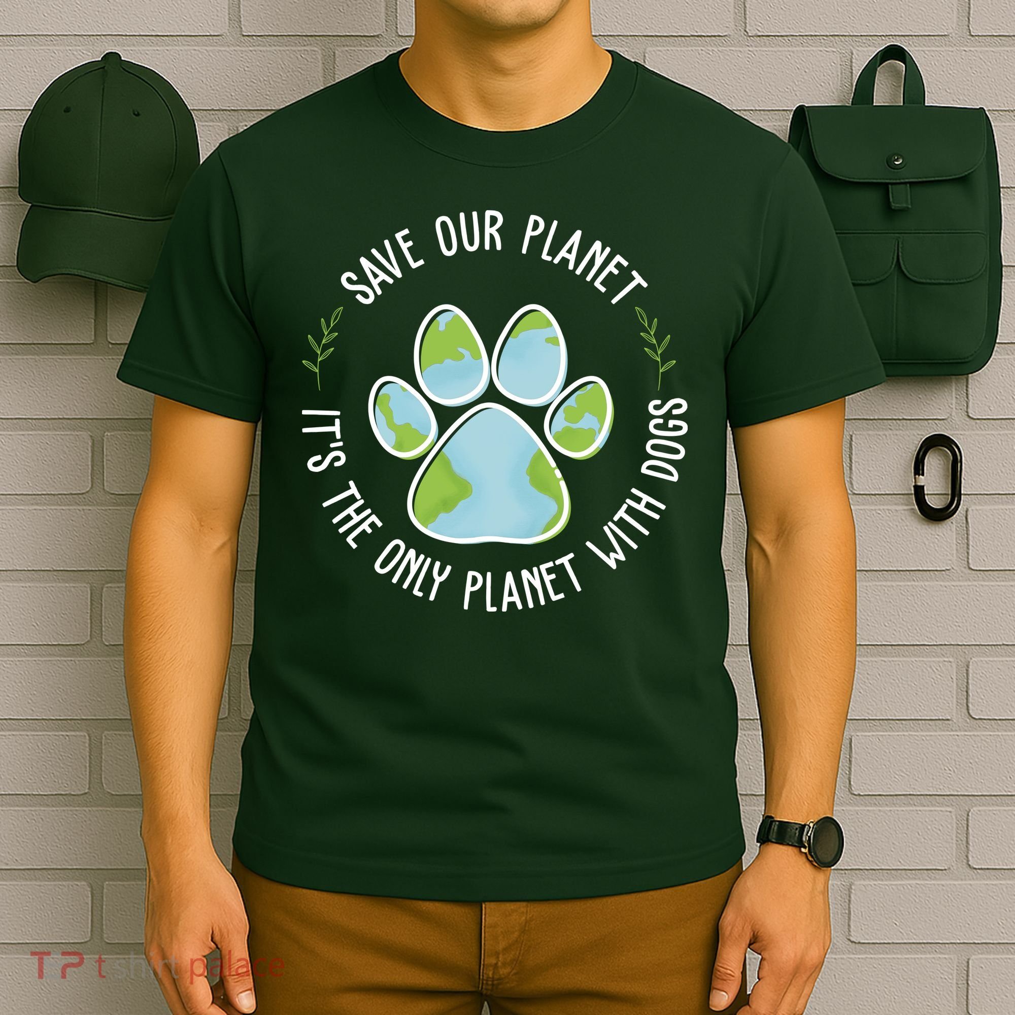 Save Our Planet It's The Only Planet With Dogs Earth Day T-Shirt