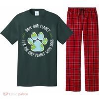 Save Our Planet It's The Only Planet With Dogs Earth Day Pajama Set thumb 0