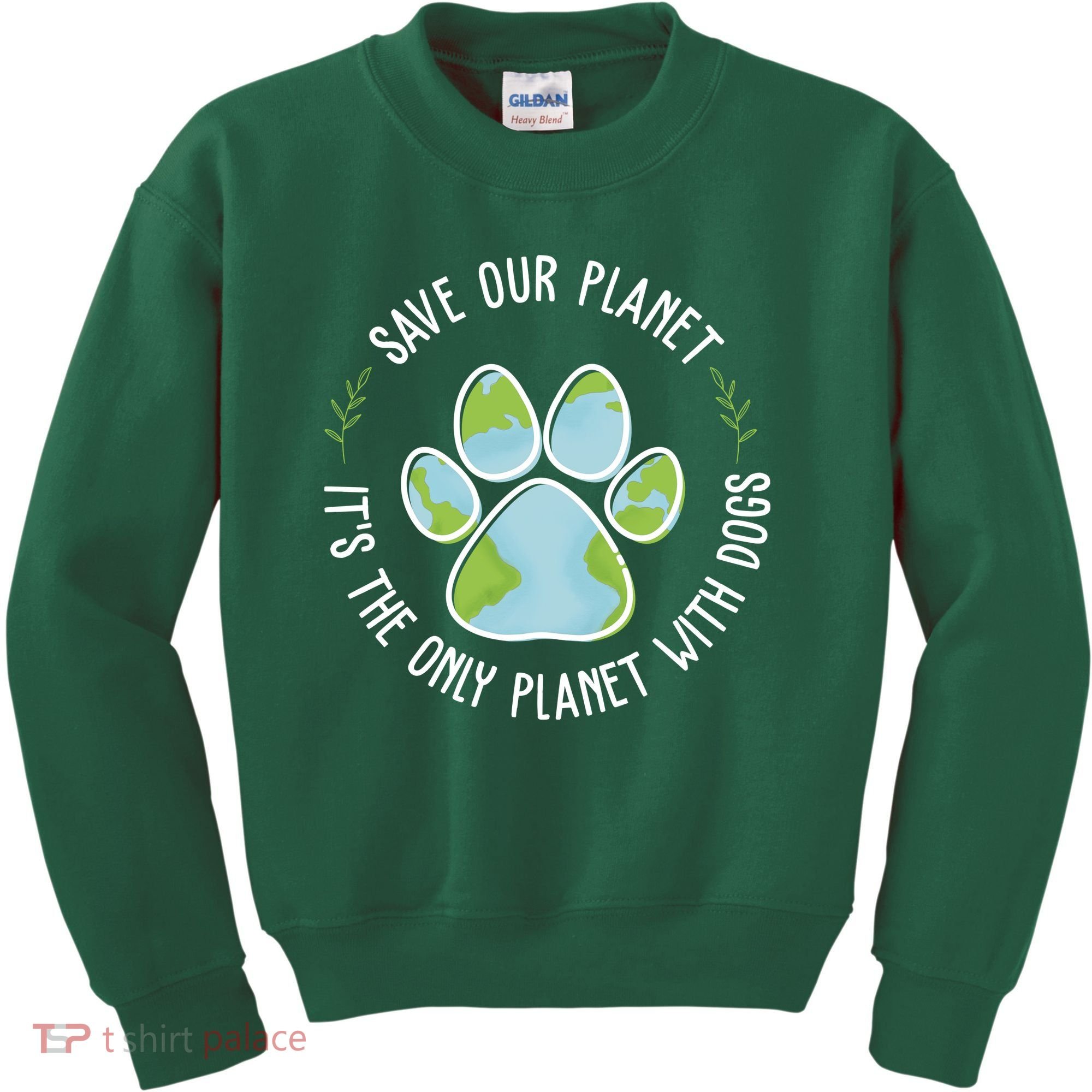 Save Our Planet It's The Only Planet With Dogs Earth Day Kids Sweatshirt