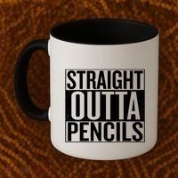 Straight Outta Pencils Gift Coffee Mug thumb 2