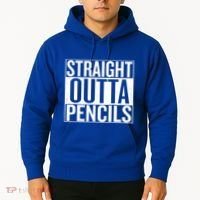 Straight Outta Pencils Gift Hoodie thumb 2