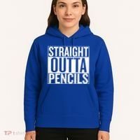 Straight Outta Pencils Gift Hoodie thumb 5