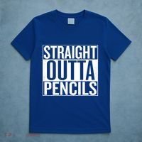 Straight Outta Pencils Gift T-Shirt thumb 5