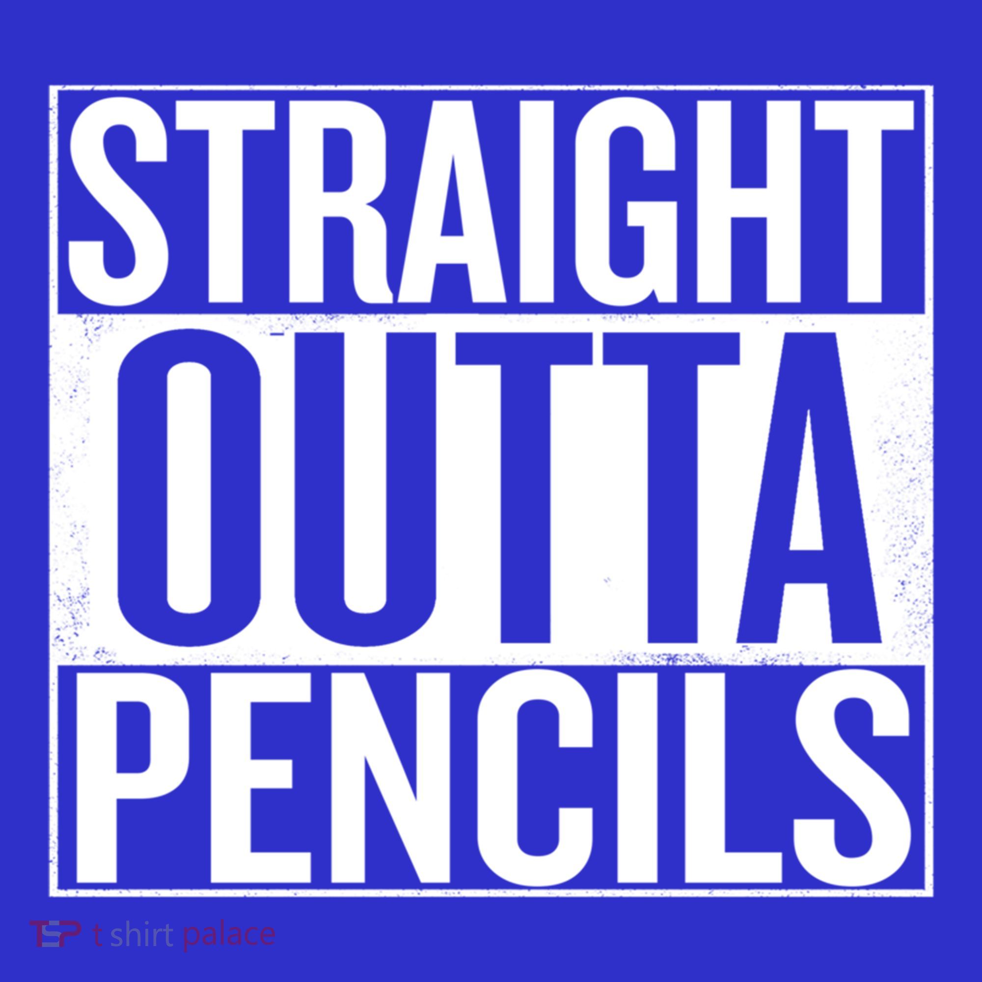 Straight Outta Pencils Gift Kids Hoodie