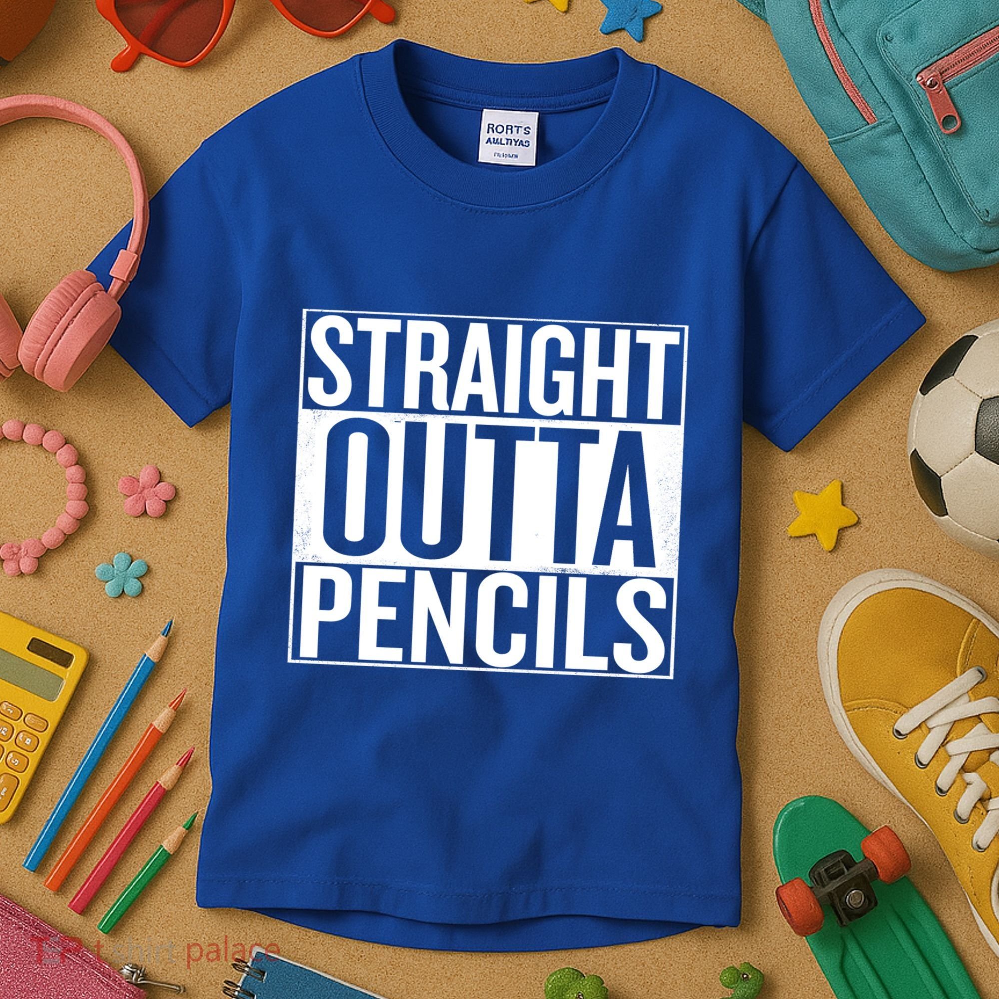 Straight Outta Pencils Gift Kids T-Shirt