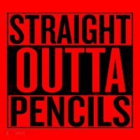 Straight Outta Pencils Gift Santa Hat thumb 1