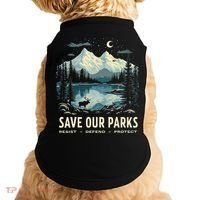 Save Our Parks Resist National Park Protect ALT US Nature Doggie Tank thumb 0