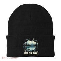Save Our Parks Resist National Park Protect ALT US Nature Beanie thumb 0