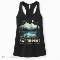 Save Our Parks Resist National Park Protect ALT US Nature Women's Tank Top thumb 0