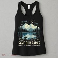 Save Our Parks Resist National Park Protect ALT US Nature Women's Tank Top thumb 3