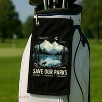 Save Our Parks Resist National Park Protect ALT US Nature Golf Towel thumb 2