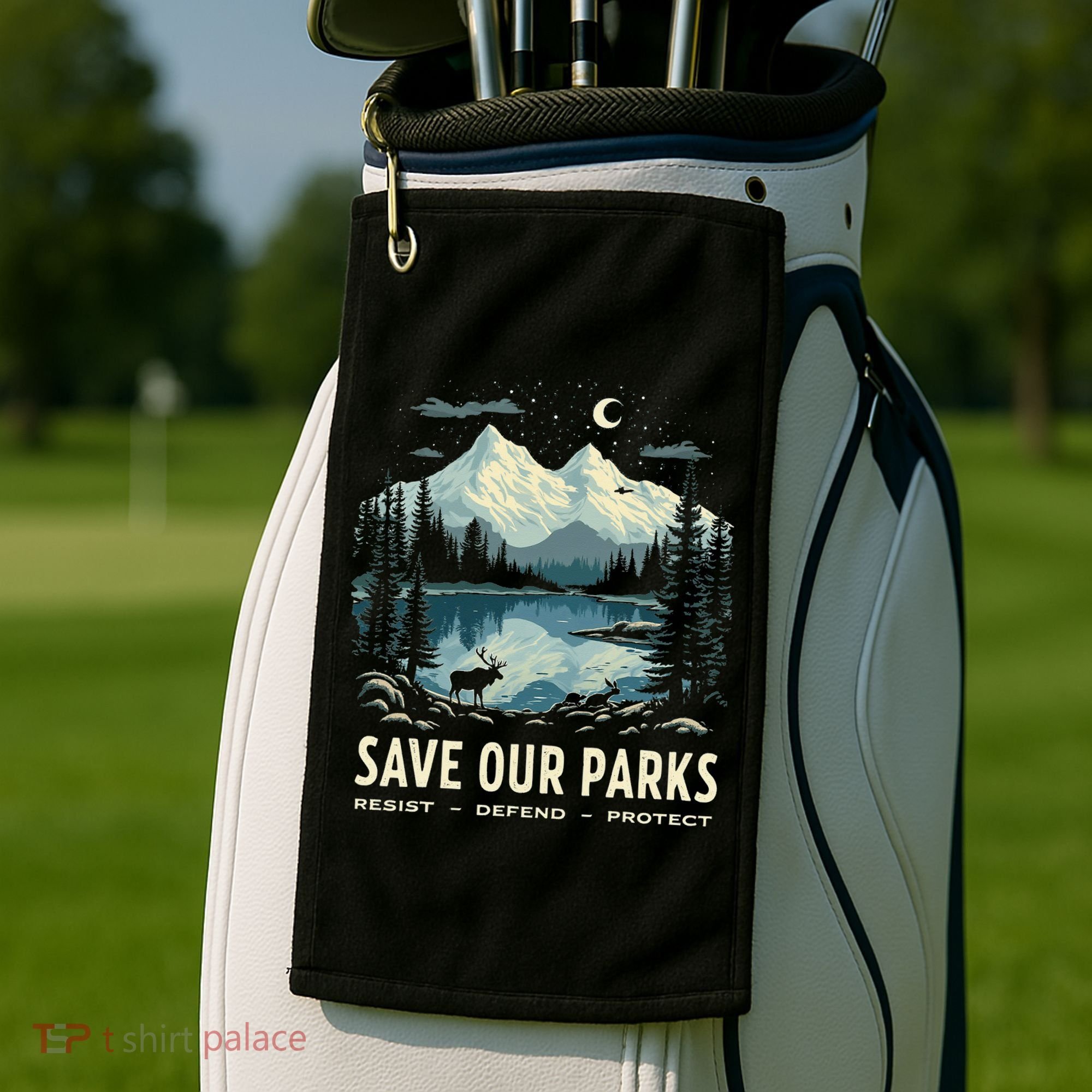 Save Our Parks Resist National Park Protect ALT US Nature Golf Towel