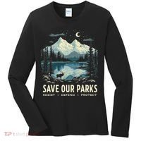 Save Our Parks Resist National Park Protect ALT US Nature Women's Long Sleeve Shirt thumb 0