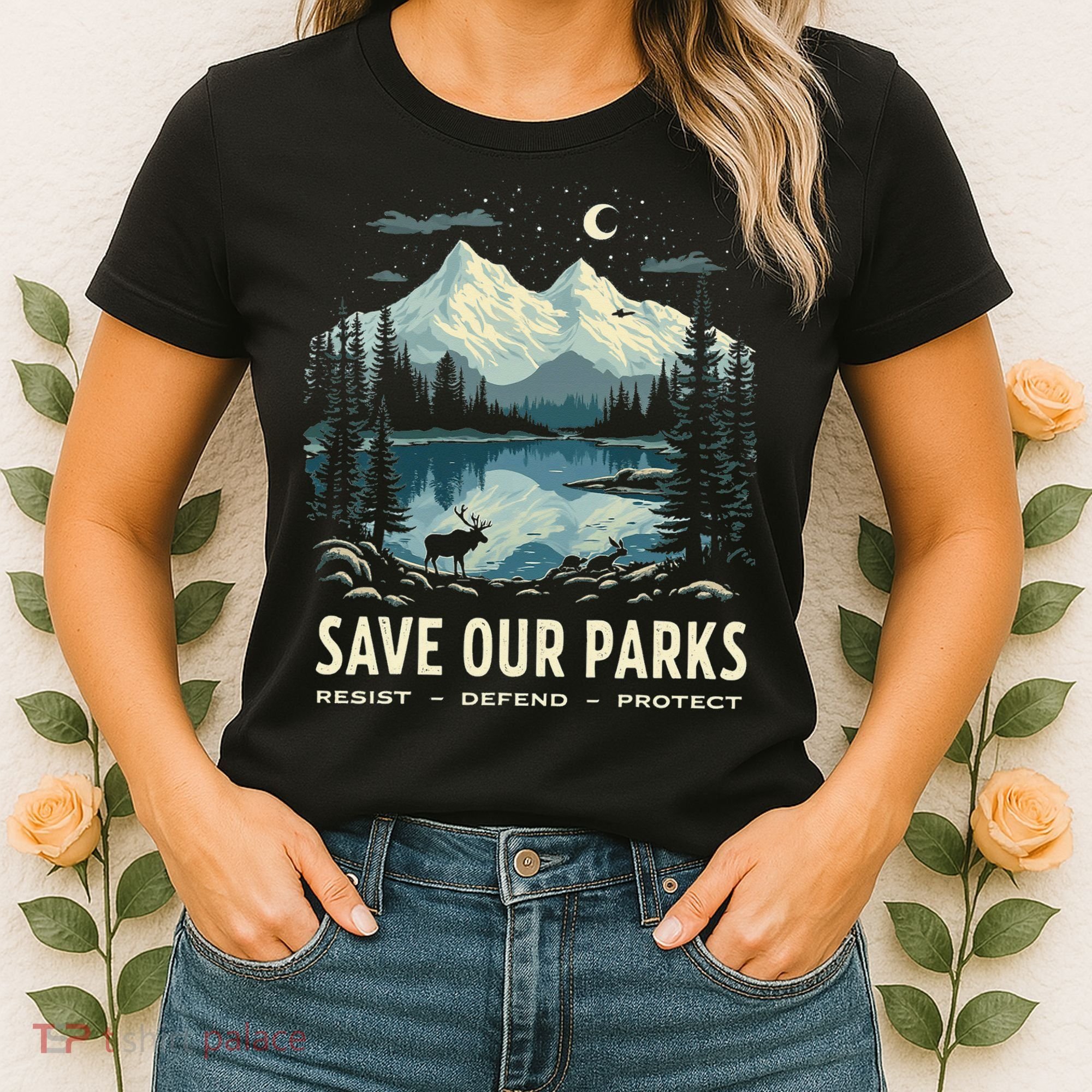 Save Our Parks Resist National Park Protect ALT US Nature Women's T-Shirt